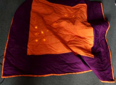 finished quilt, lighting up